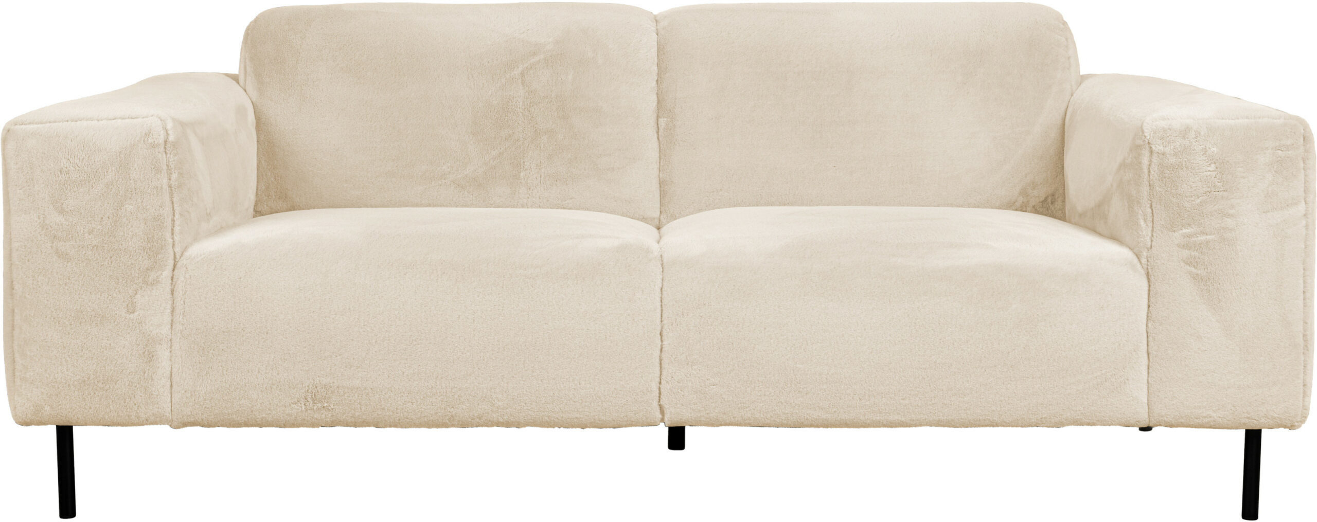 Bank Sylvia 2,5 Seater Faux Fur White Label Living  ZVR3200264