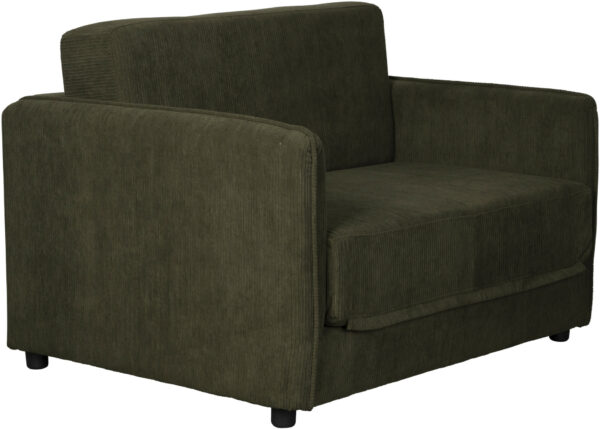 Loveseat Bankbed Jopie Green White Label Living Fauteuil ZVR3100217