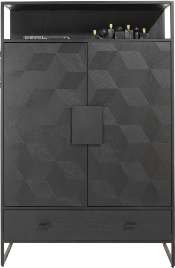 bergkast Capella 115 cm. - 2-deuren + 1-lade + 1-niche, uit de eigenzinnige design collectie van Xooon