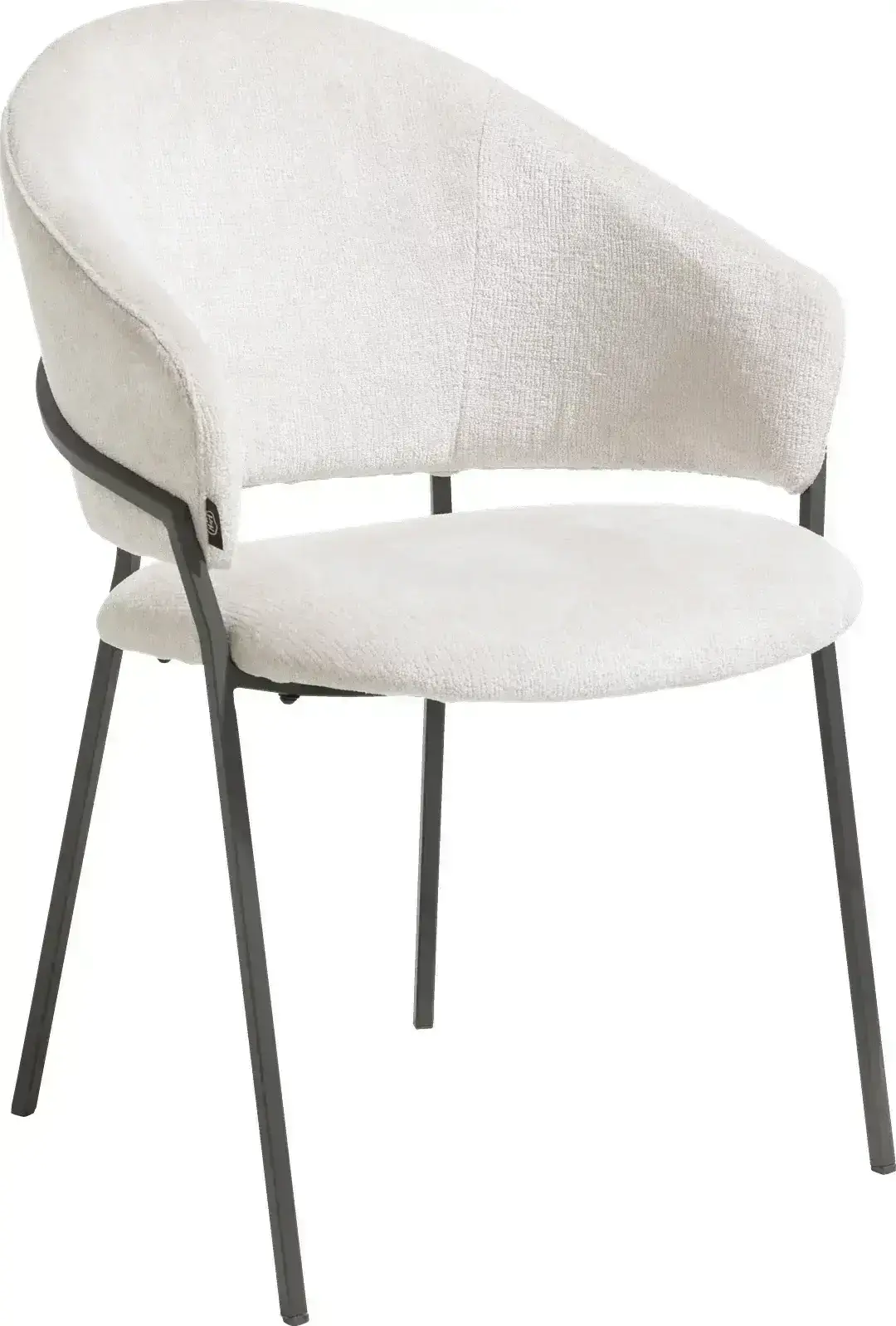 Henders & Hazel Leyla armstoel - stof Vulcano - creme Beige|Wit Armstoel