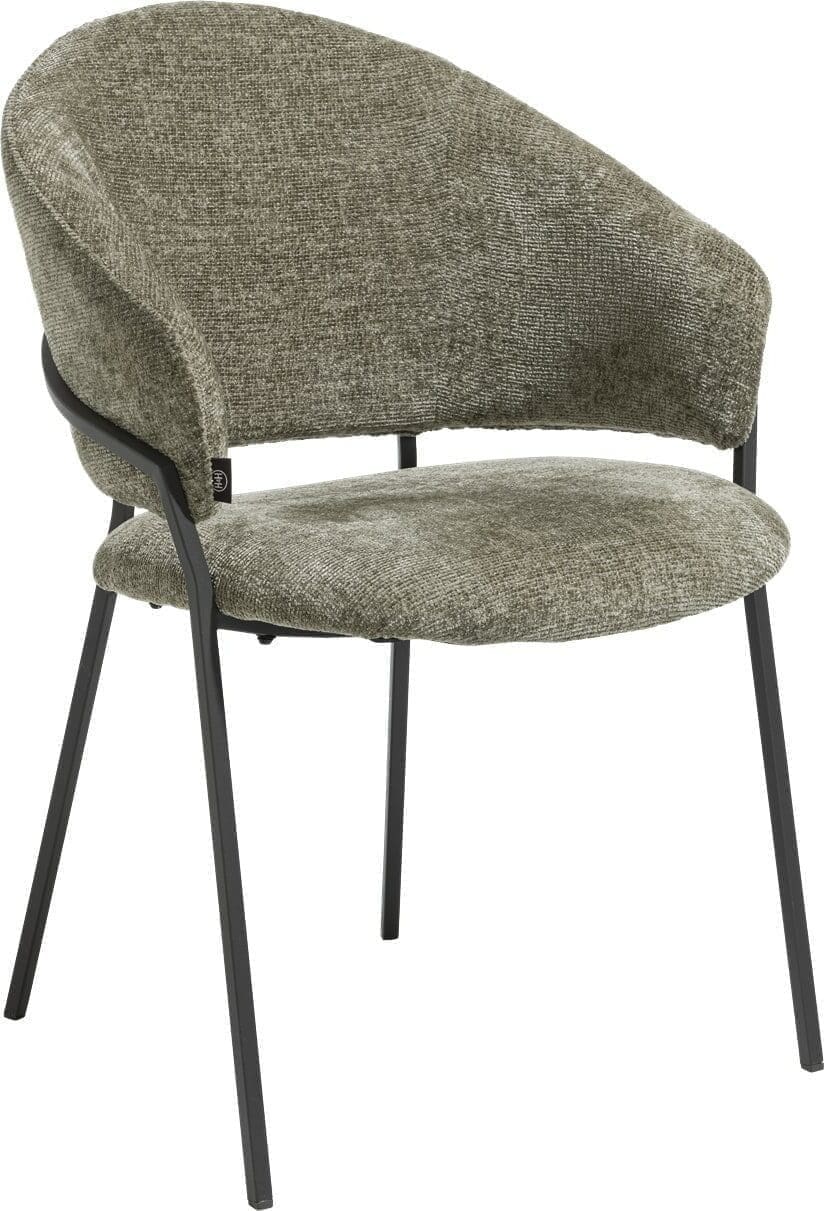Henders & Hazel Leyla armstoel - stof Vulcano - groen Groen Armstoel