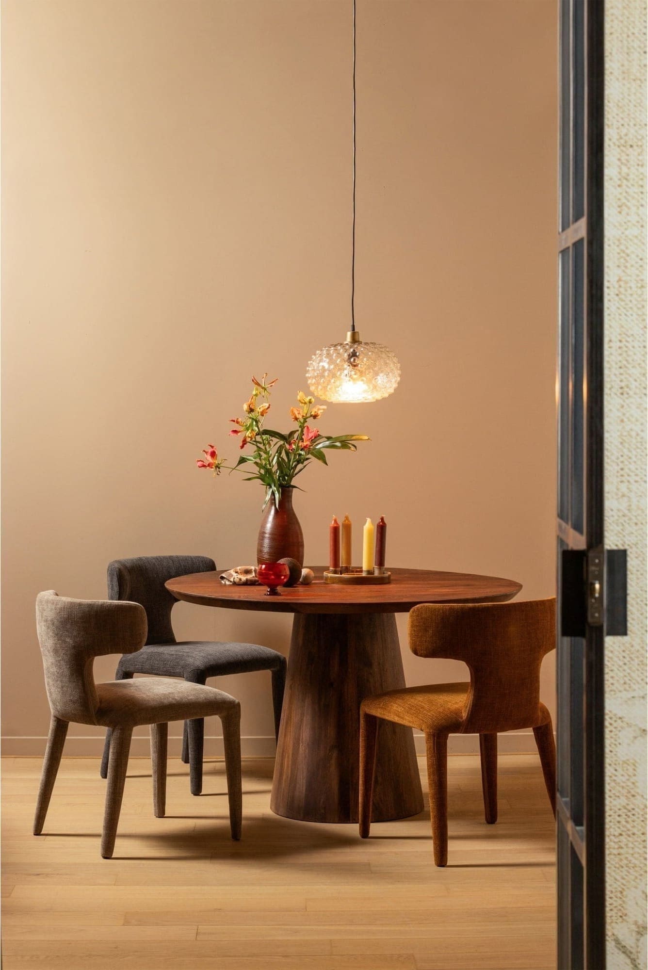 BePureHome Permit eetkamerstoel zand Beige|Bruin Eetkamerstoel
