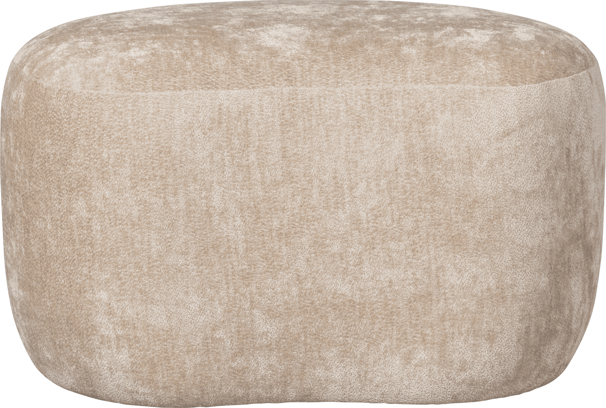 BePureHome Popular organische poef naturel Naturel Poef