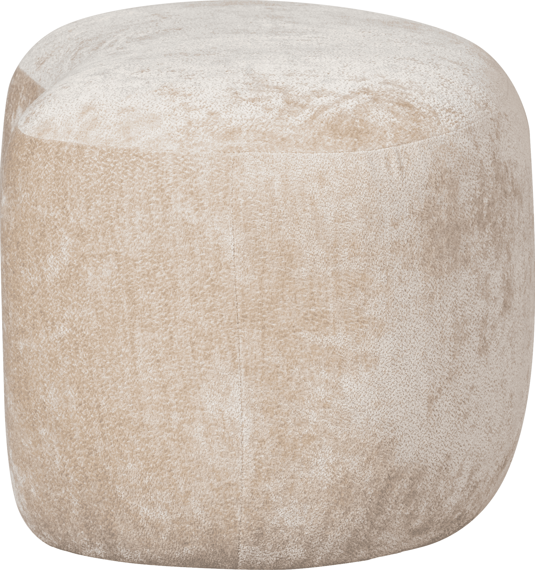 BePureHome Popular organische poef naturel Naturel Poef