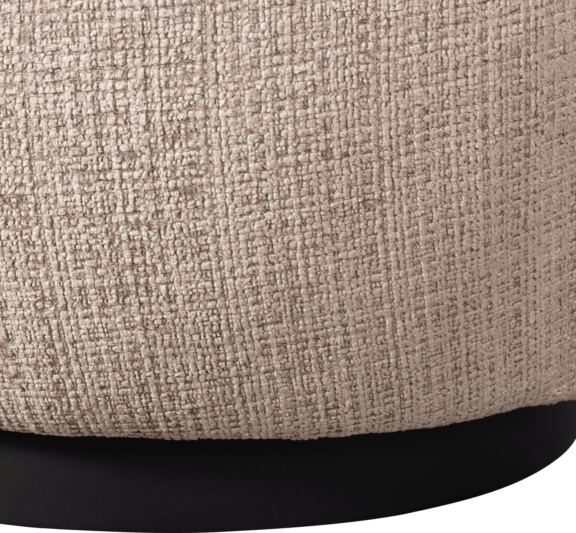 BePureHome Woolly draaifauteuil chenille zand Beige|Bruin Draaifauteuil