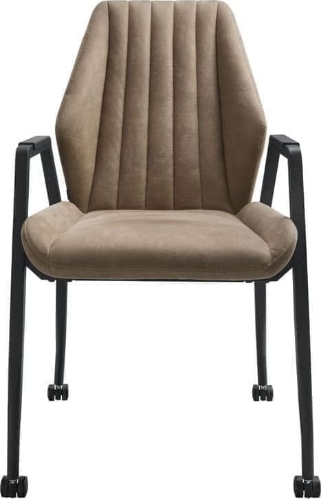 INHOUSE Eetkamerstoel Spacio bruin Bruin Armstoel