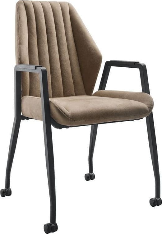 INHOUSE Eetkamerstoel Spacio bruin Bruin Armstoel