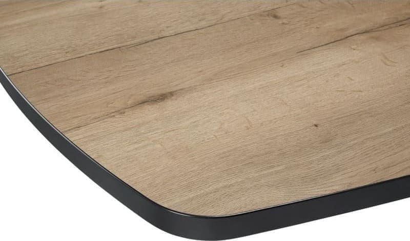 INHOUSE Eettafel Camerino Deens ovaal natur decor 275x130cm Zwart Eettafel