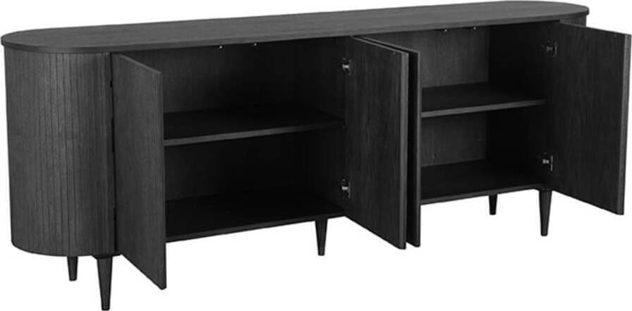 LABEL51 Dressoir Oliva 220x47x85 cm - Walnoot - Eiken Bruin Dressoir