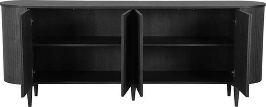 LABEL51 Dressoir Oliva 220x47x85 cm - Walnoot - Eiken Bruin Dressoir