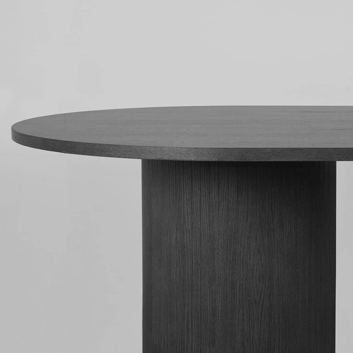 LABEL51 Eettafel Oliva 240x120x75 cm - Zwart - Eiken Eettafel