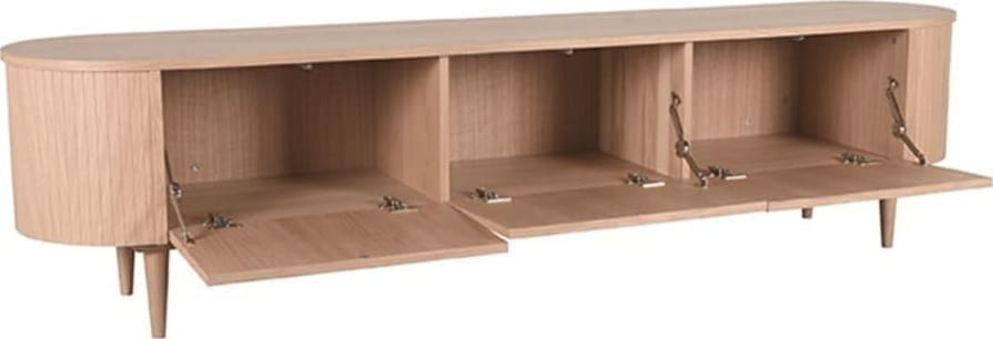 LABEL51 Tv-meubel Oliva - Zwart - Eiken Tv-meubel|Tv-dressoir