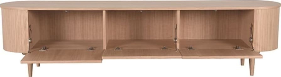 LABEL51 Tv-meubel Oliva - Zwart - Eiken Tv-meubel|Tv-dressoir
