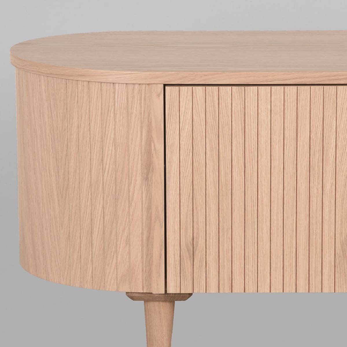 LABEL51 Tv-meubel Oliva - Zwart - Eiken Tv-meubel|Tv-dressoir
