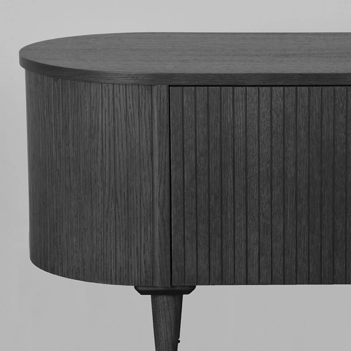 LABEL51 Tv-meubel Oliva - Zwart - Eiken Tv-meubel|Tv-dressoir