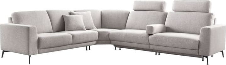 Pronto Wonen Hoekbank Moscato lichtgrijs Grijs Bank