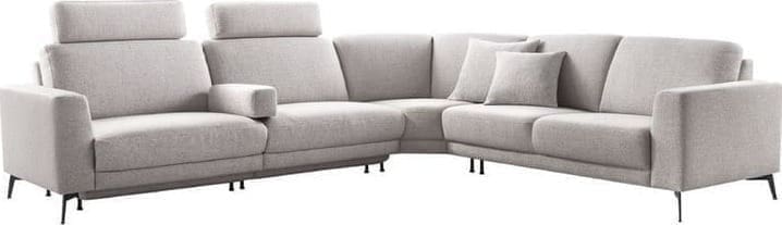 Pronto Wonen Hoekbank Moscato lichtgrijs Grijs Bank