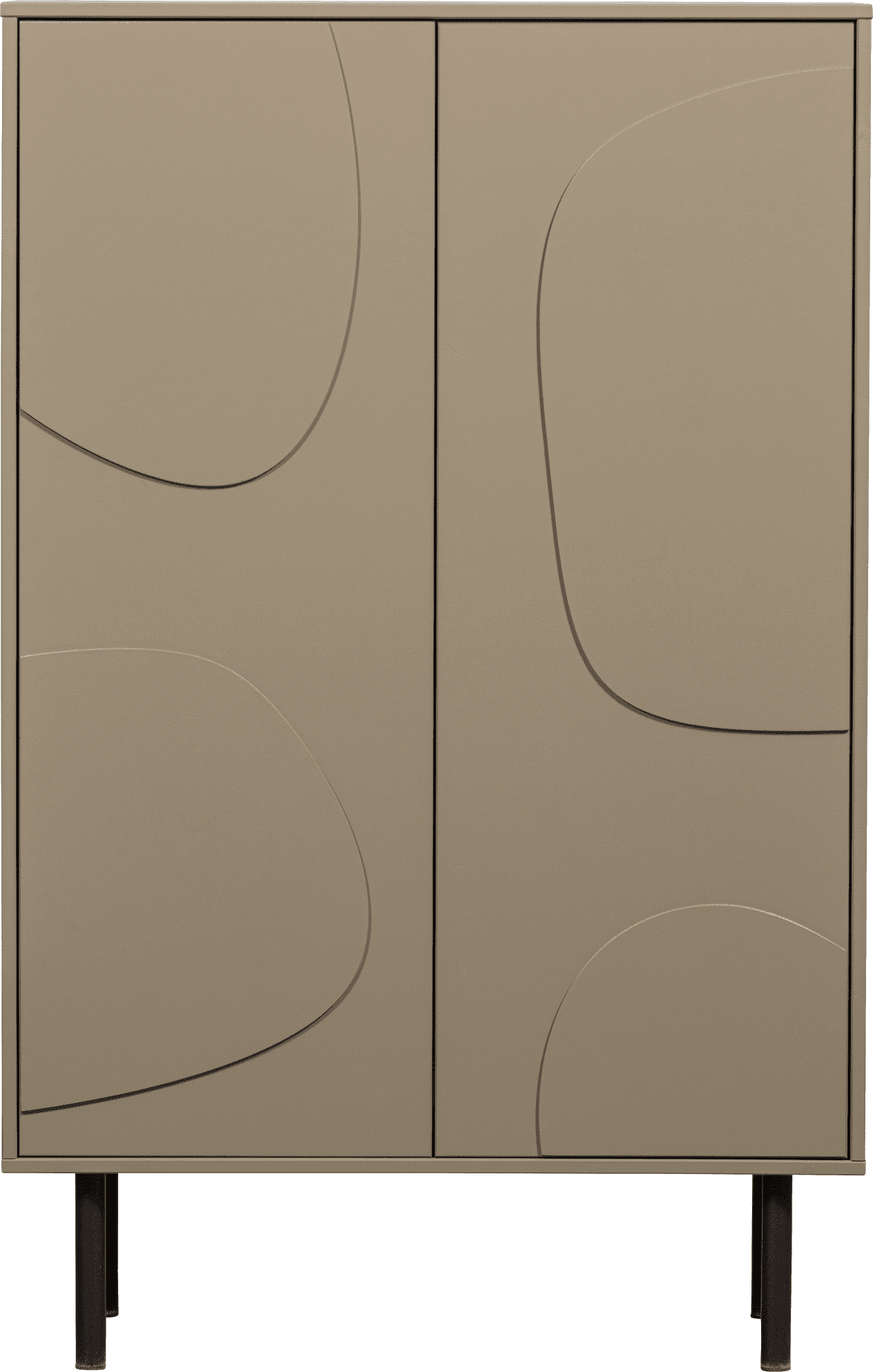 WOOOD Cadiz opbergkast grenen mud Bruin|Taupe Kast