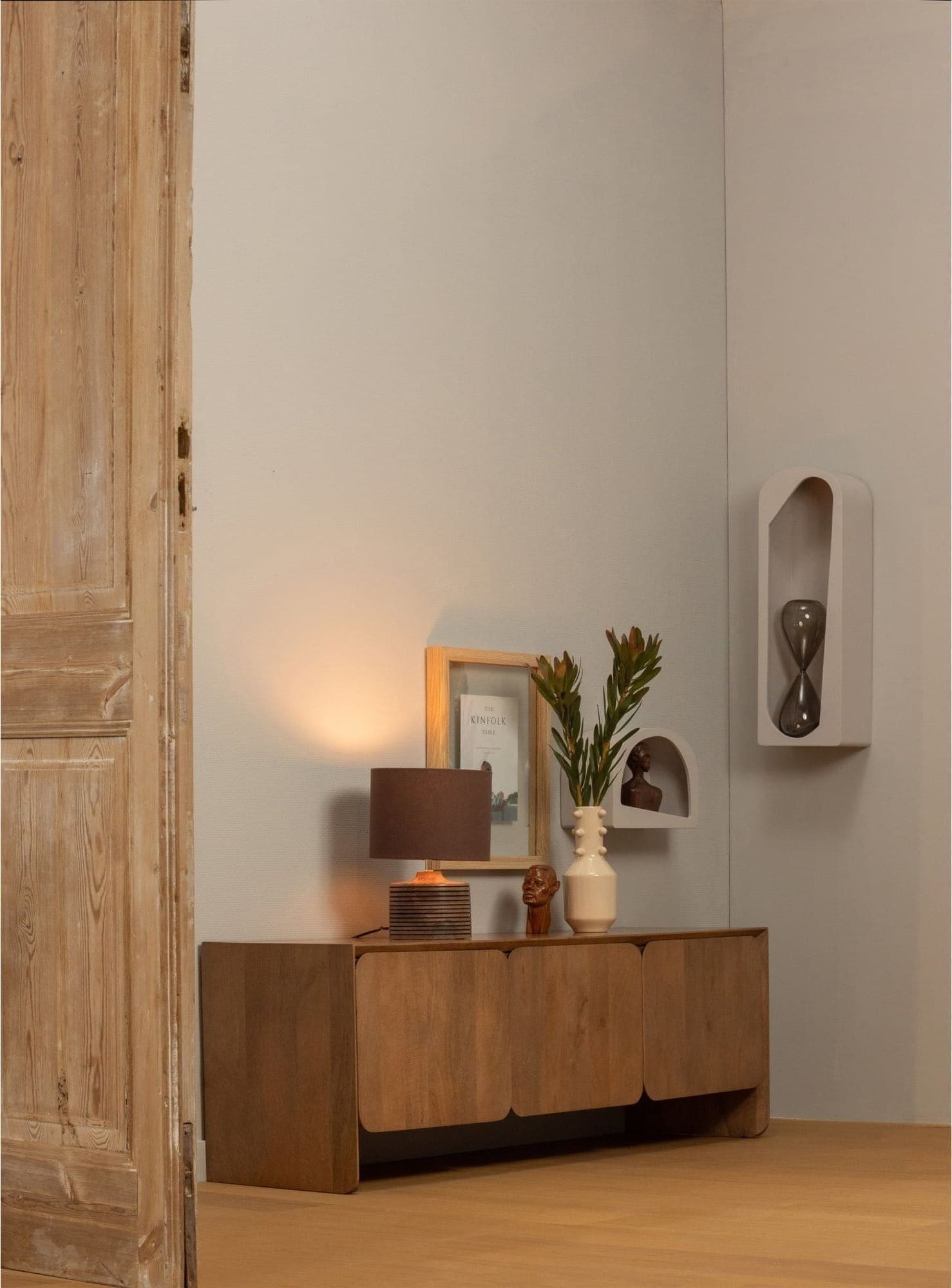 WOOOD Jerre tv meubel mango naturel Naturel Tv-meubel|Tv-dressoir