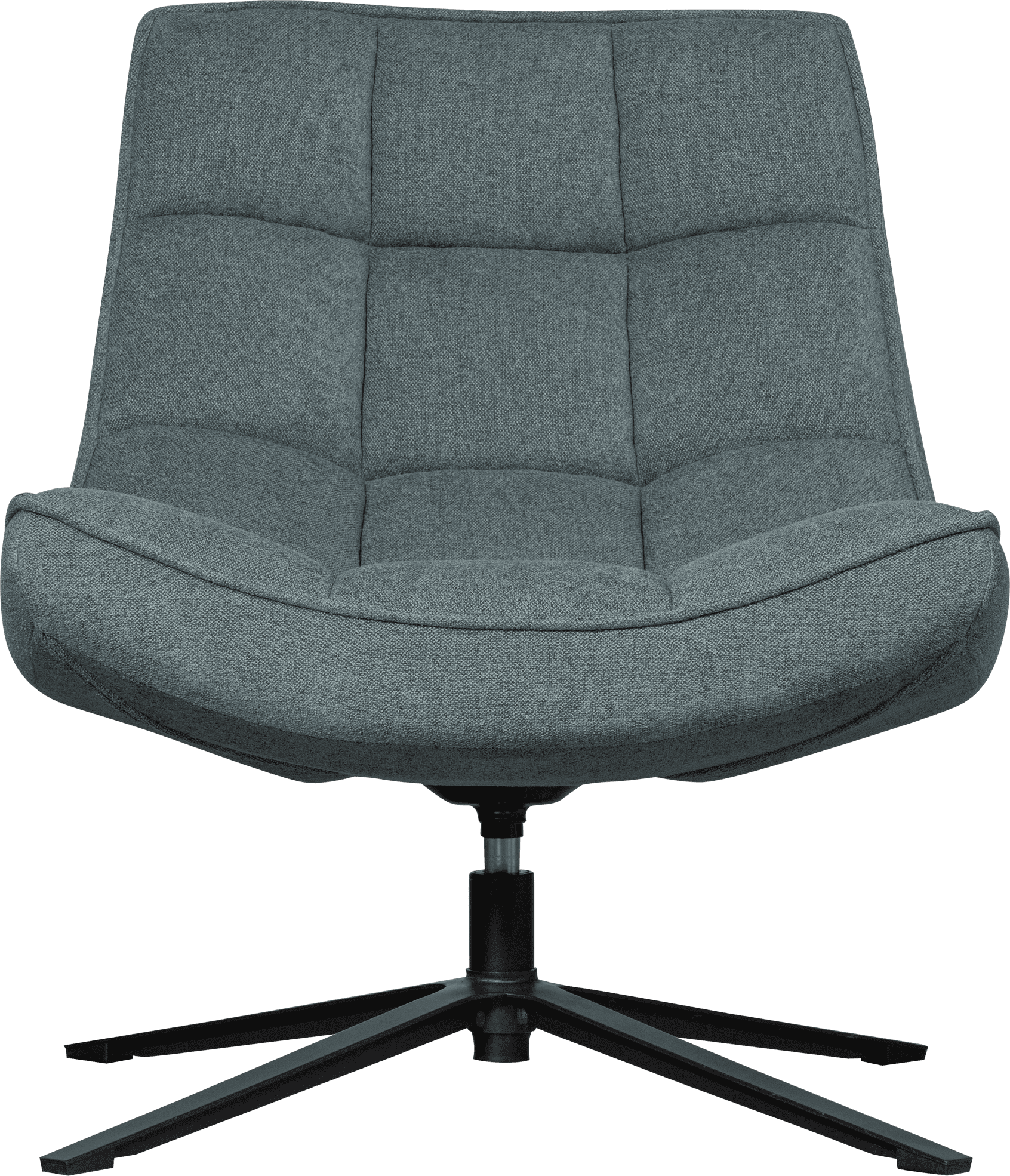 WOOOD Maudi draaifauteuil blue stone Blauw Draaifauteuil
