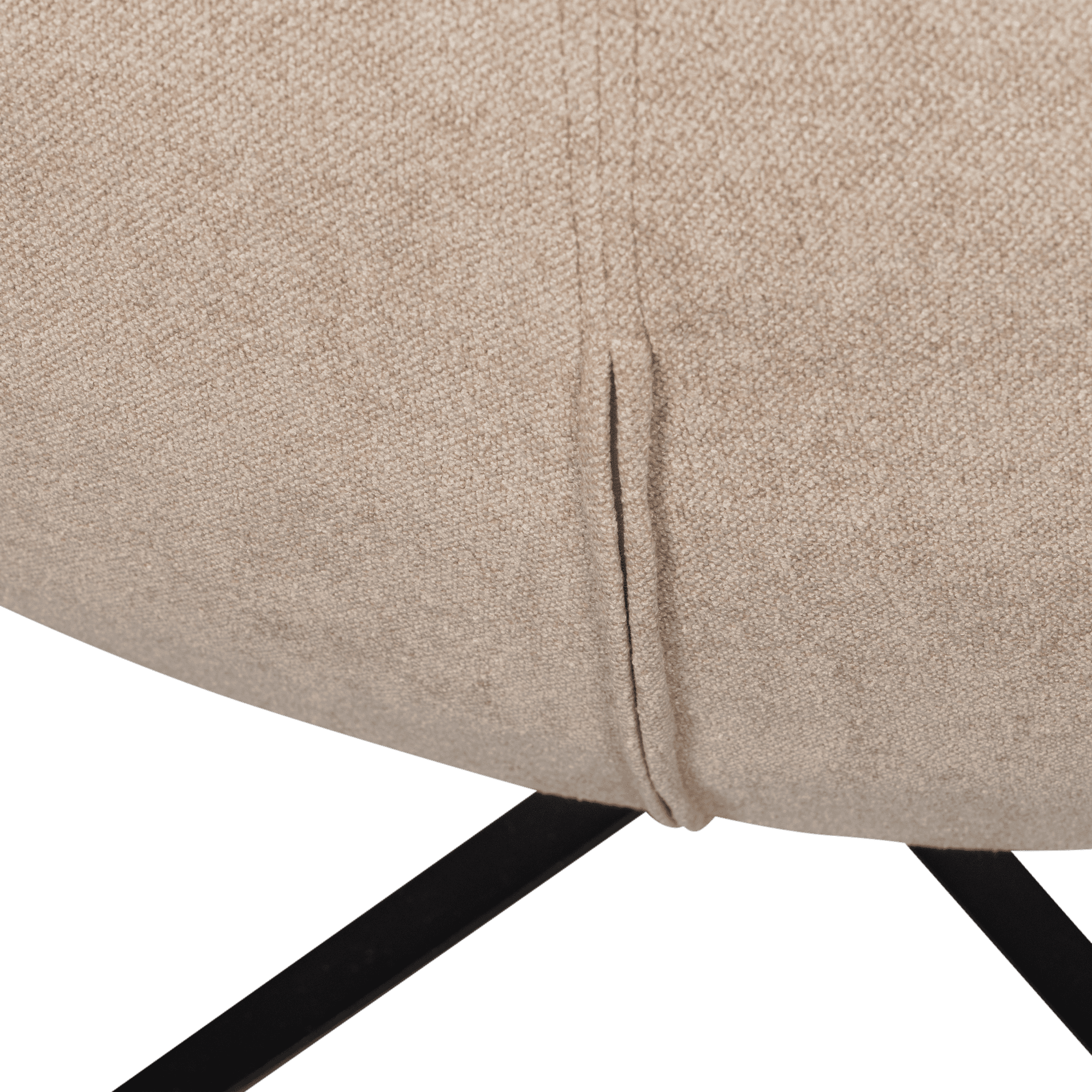 WOOOD Maudi draaifauteuil naturel Naturel Draaifauteuil