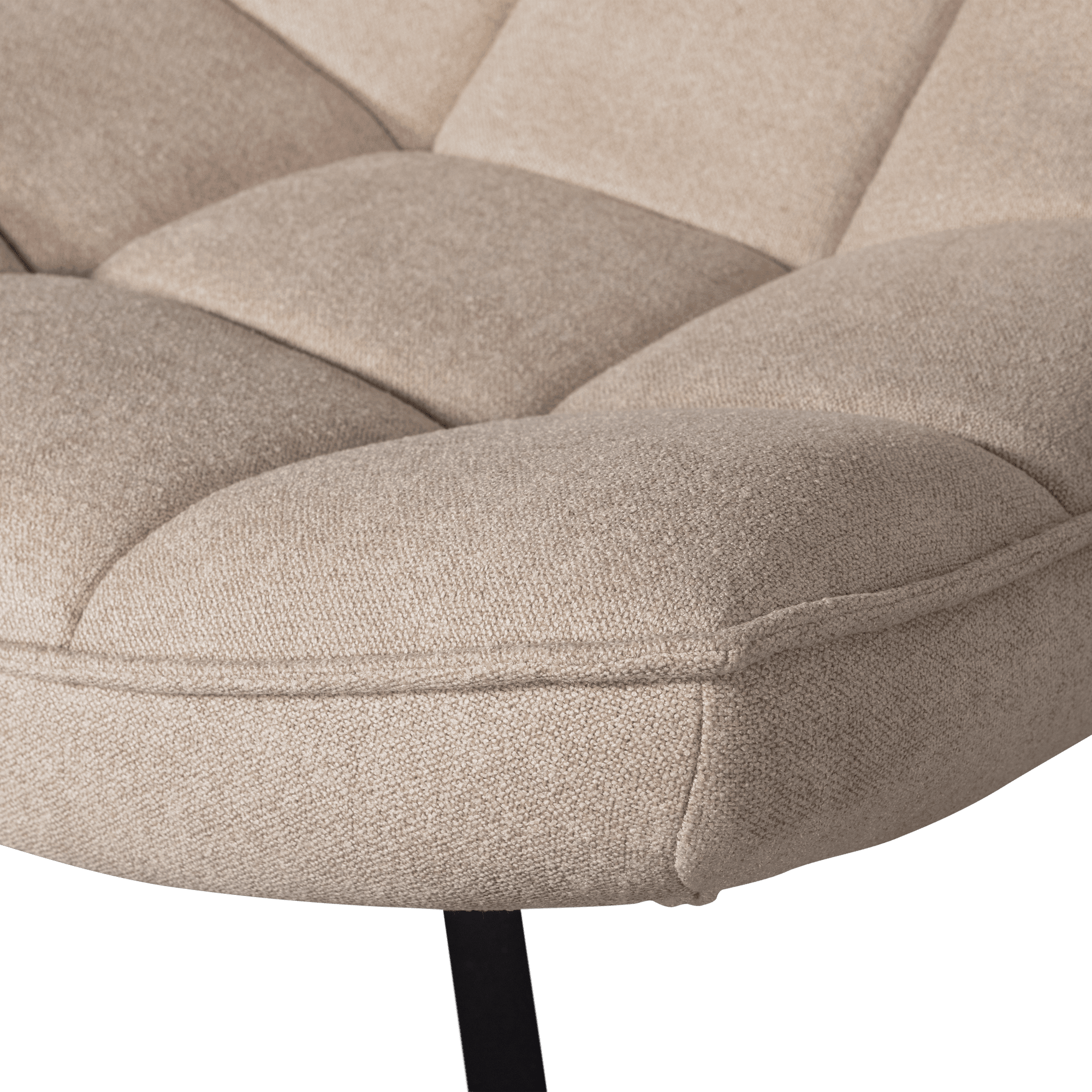 WOOOD Maudi draaifauteuil naturel Naturel Draaifauteuil