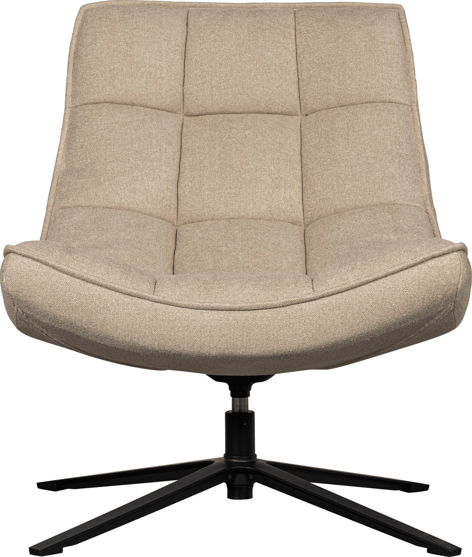 WOOOD Maudi draaifauteuil naturel Naturel Draaifauteuil