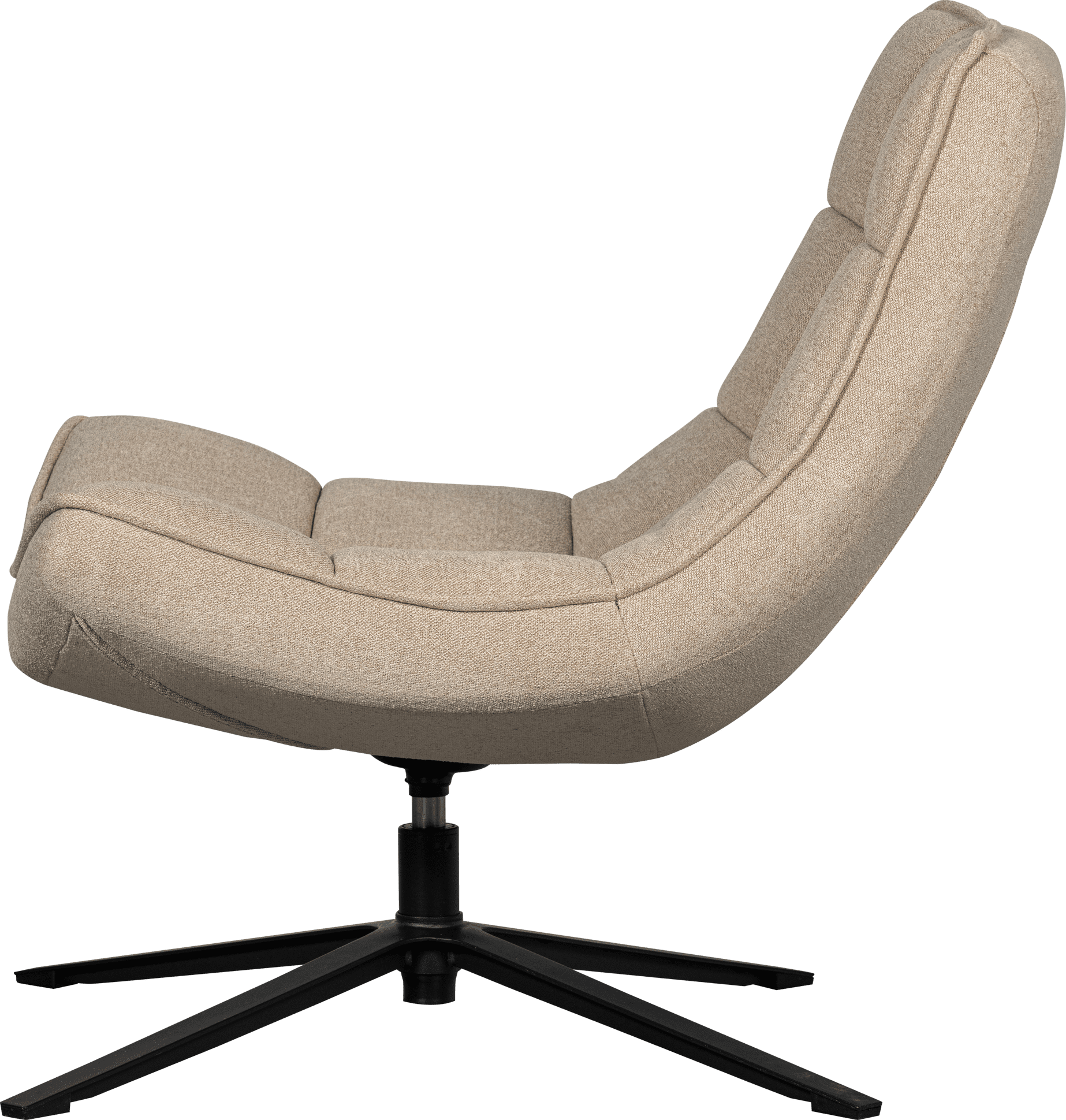WOOOD Maudi draaifauteuil naturel Naturel Draaifauteuil