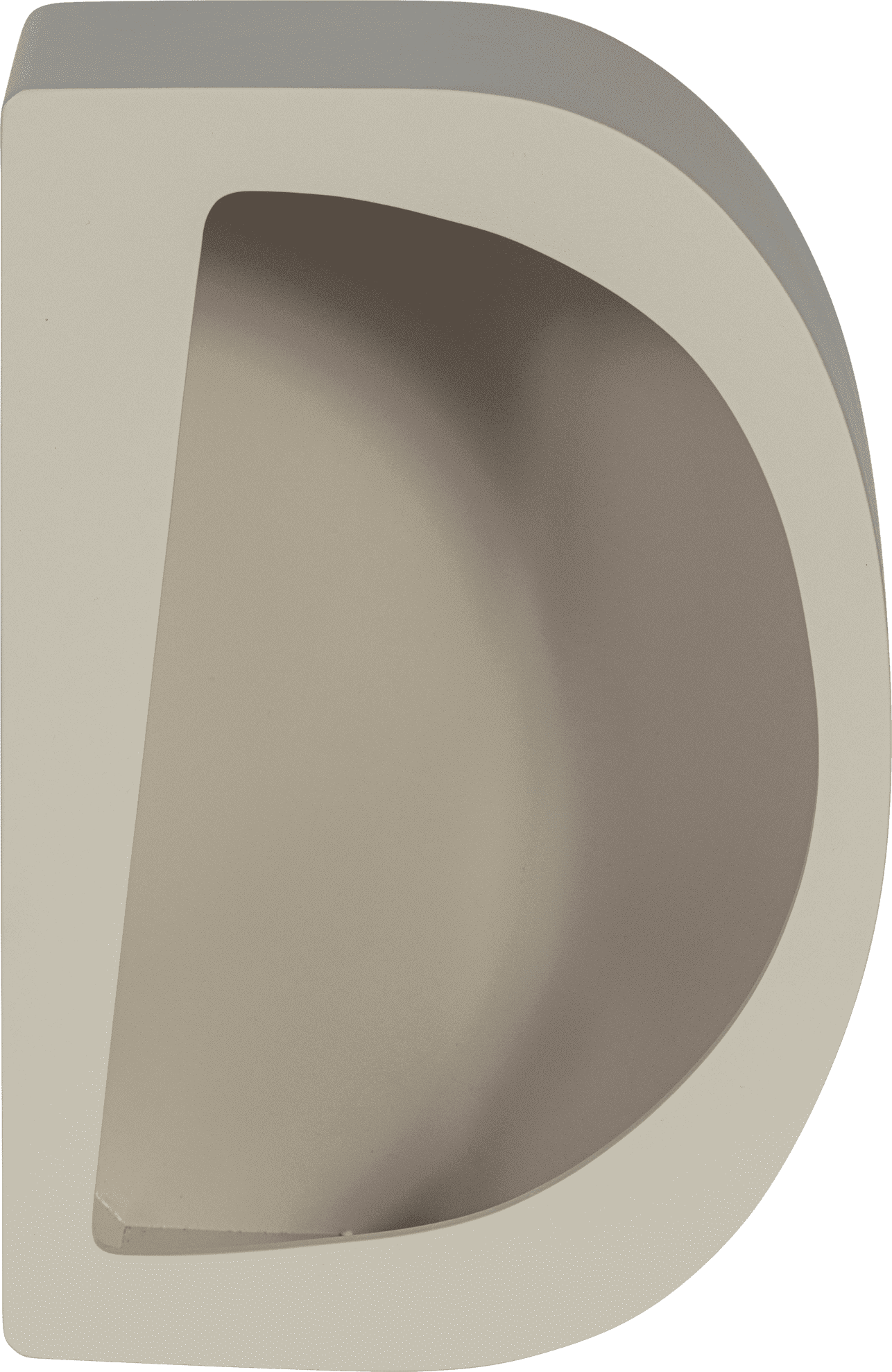 WOOOD Noam wanddeco halfrond hout dust 15x35x24cm Paars Woonaccessoire