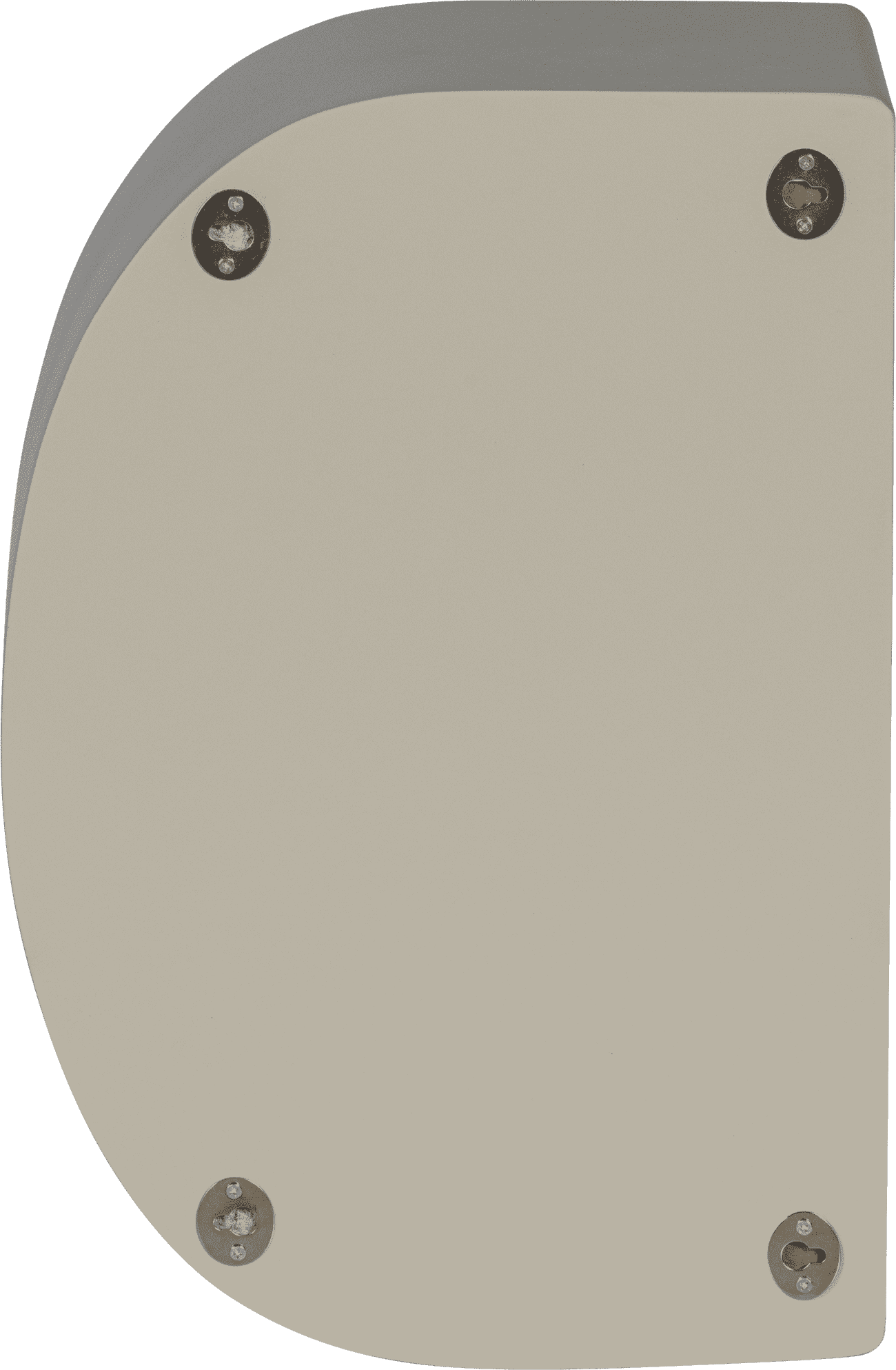 WOOOD Noam wanddeco halfrond hout dust 15x35x24cm Paars Woonaccessoire