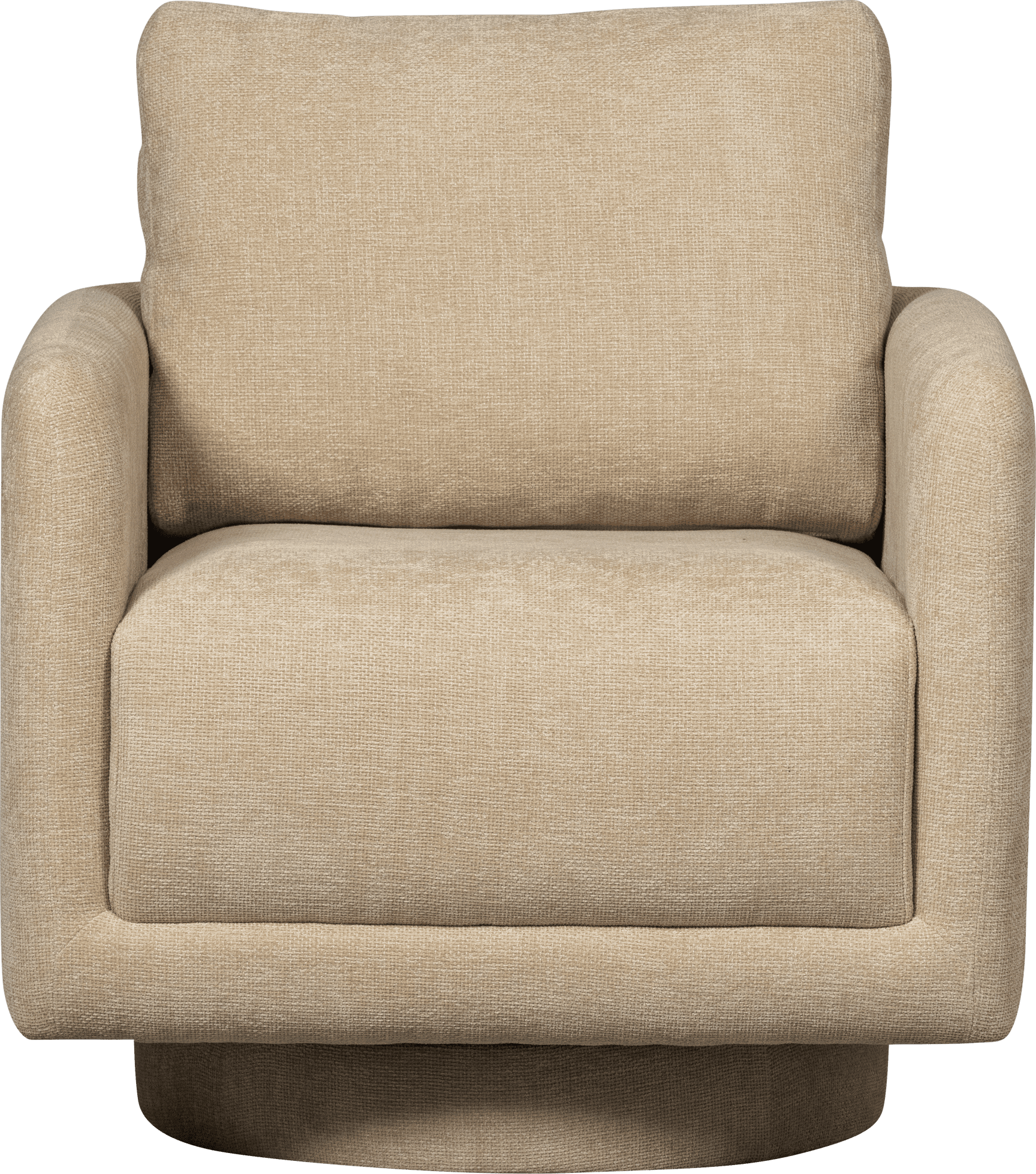 WOOOD Oscar draaifauteuil naturel Naturel Draaifauteuil