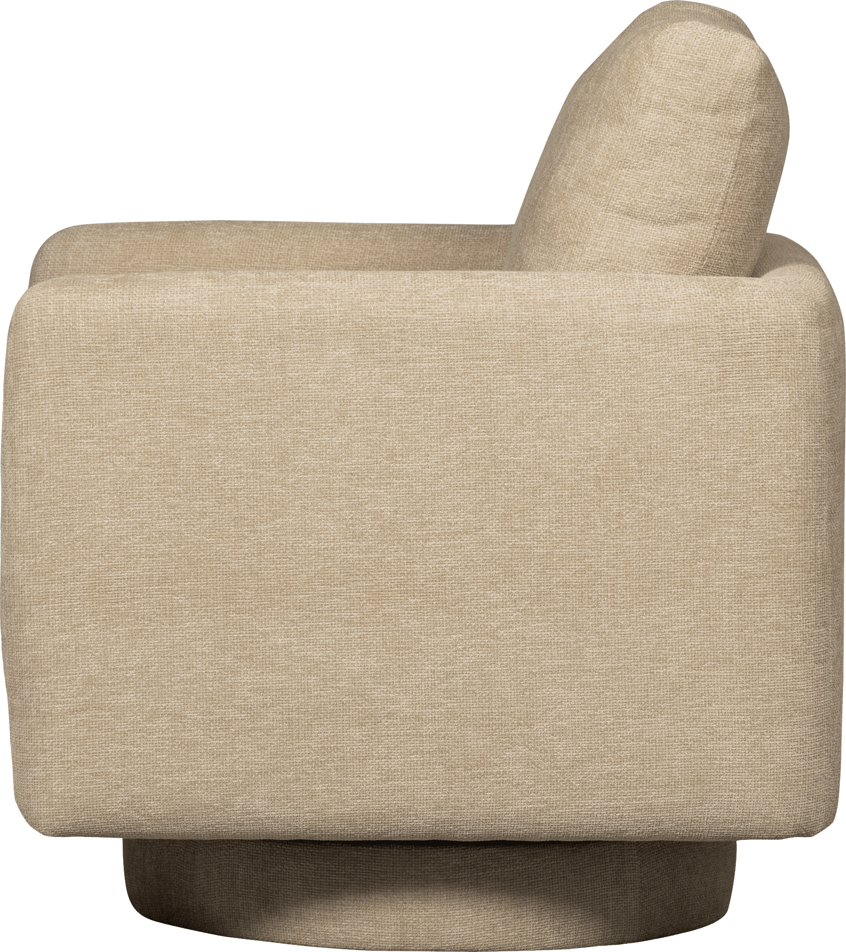WOOOD Oscar draaifauteuil naturel Naturel Draaifauteuil