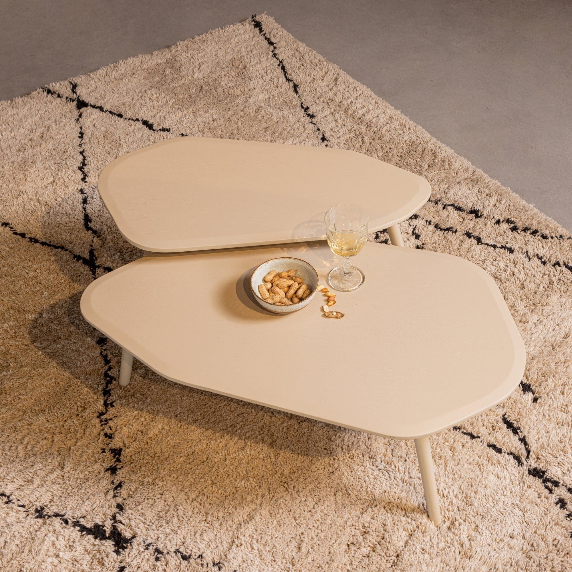 WOOOD Set/2 - davina bijzettafels dust Paars Bijzettafel
