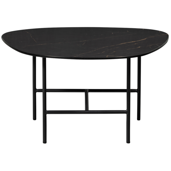 WOOOD Vajen salontafel met zwart marmeren look blad 70x70cm Zwart Salontafel