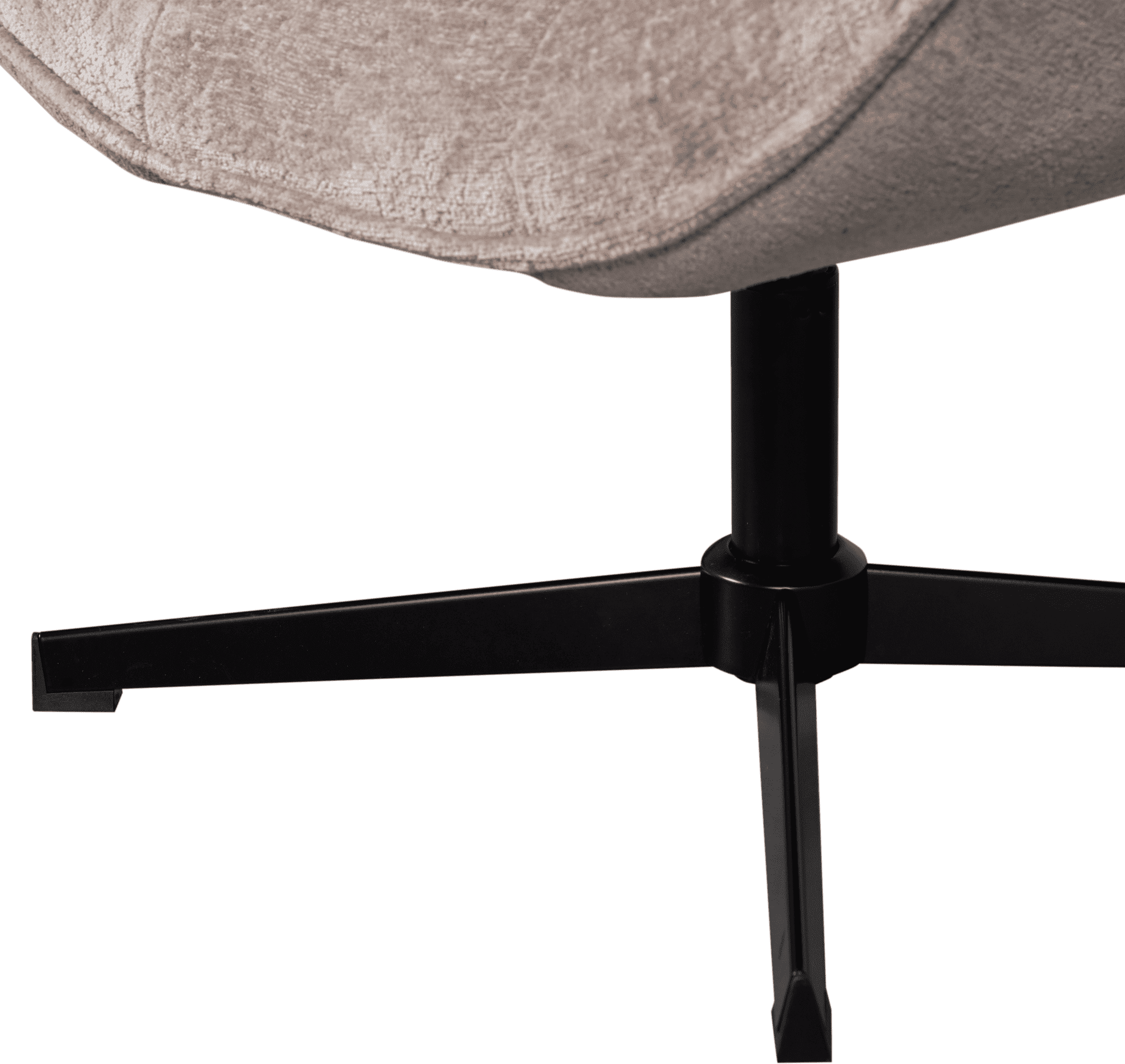 WOOOD Wibo draaifauteuil taupe Taupe Draaifauteuil