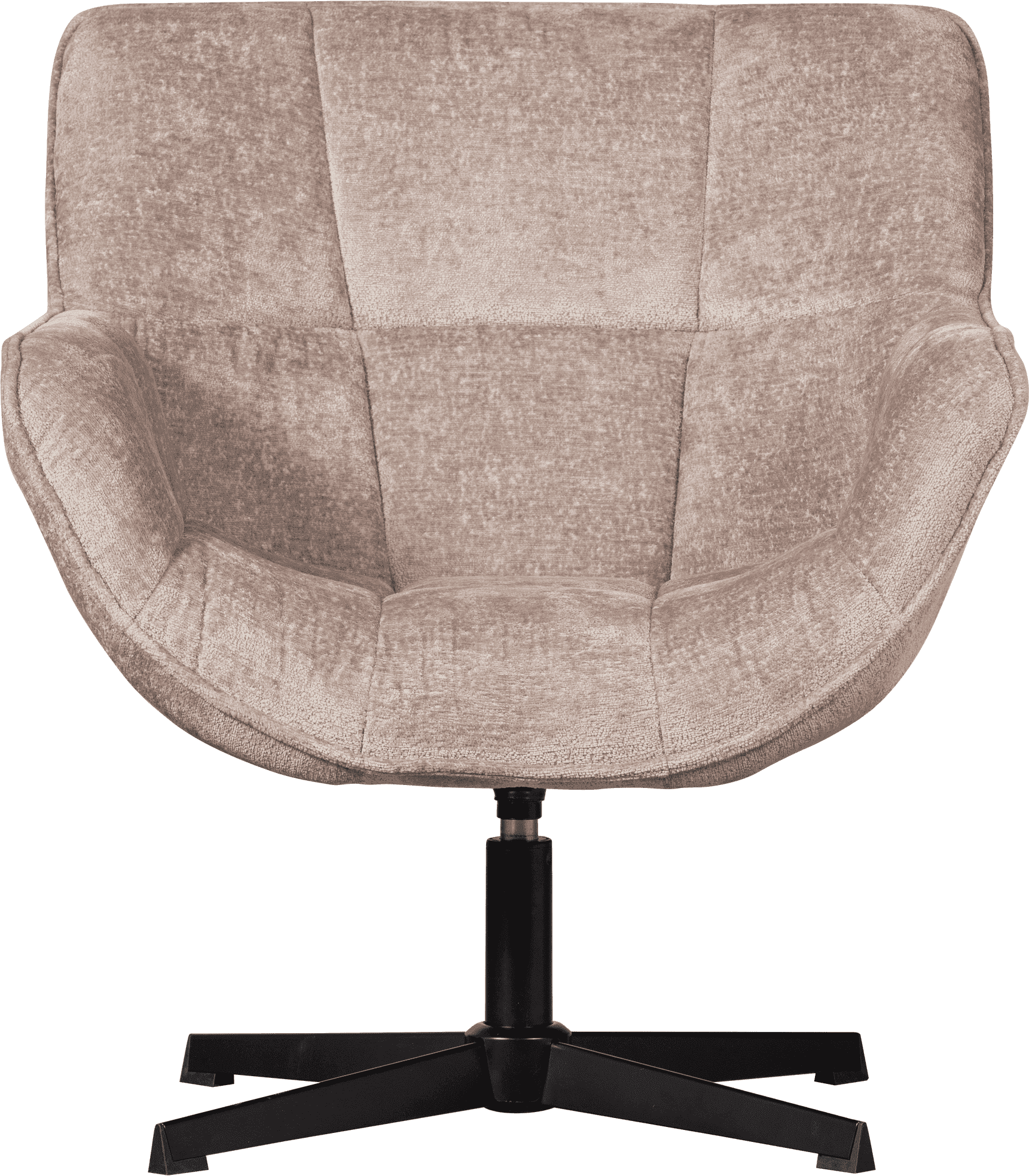 WOOOD Wibo draaifauteuil taupe Taupe Draaifauteuil