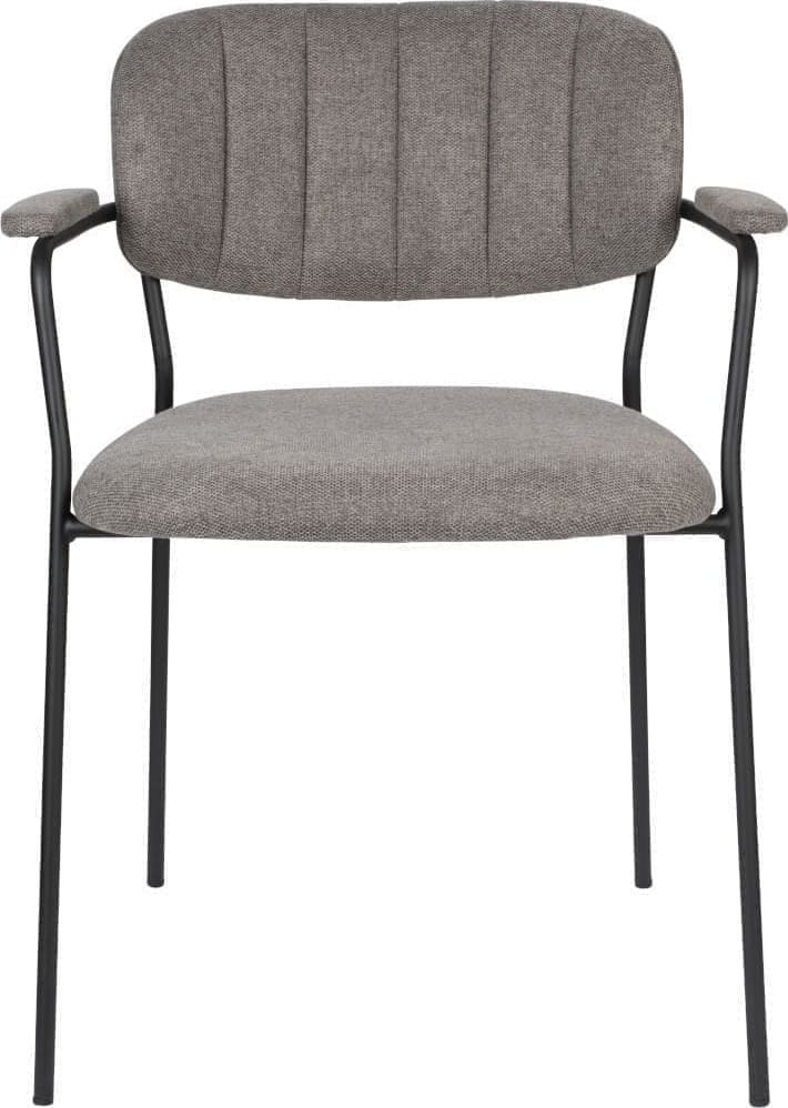 Armstoel Jolien Black/grey White Label Living ZVR1200219