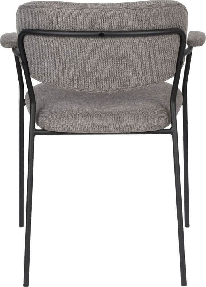Armstoel Jolien Black/grey White Label Living ZVR1200219