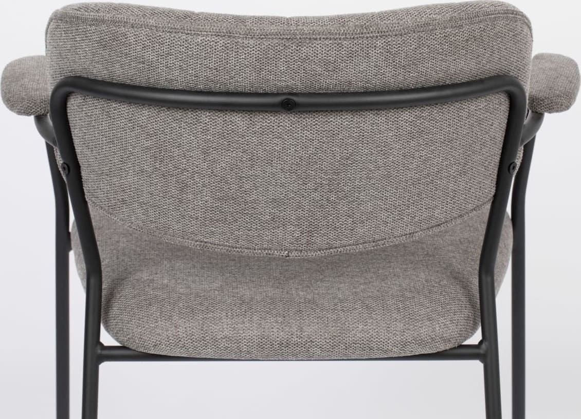 Armstoel Jolien Black/grey White Label Living ZVR1200219
