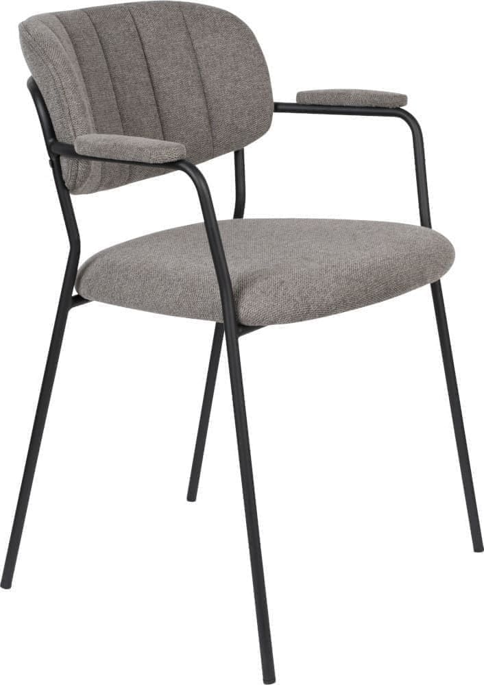 Armstoel Jolien Black/grey White Label Living ZVR1200219
