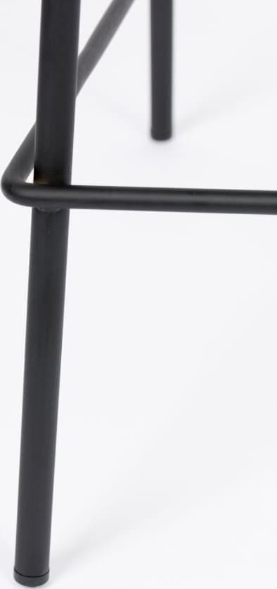 Barstoel Jolien Black/dark Grey White Label Living ZVR1500089