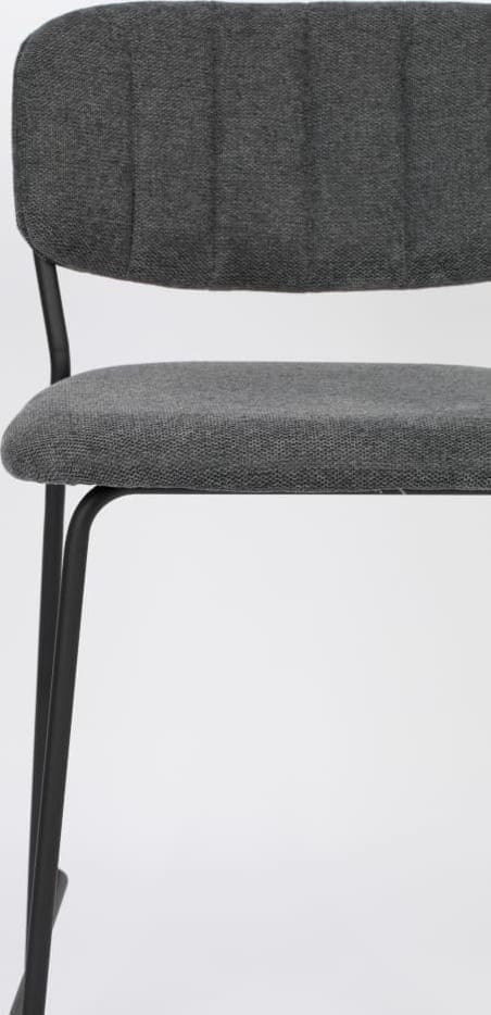 Barstoel Jolien Black/dark Grey White Label Living ZVR1500089