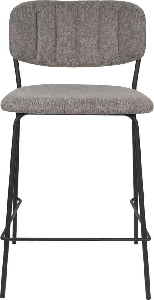 Barstoel Jolien Black/grey White Label Living ZVR1500090
