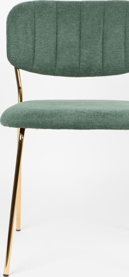 Eetkamerstoel Jolien Gold/dark Green White Label Living ZVR1100435