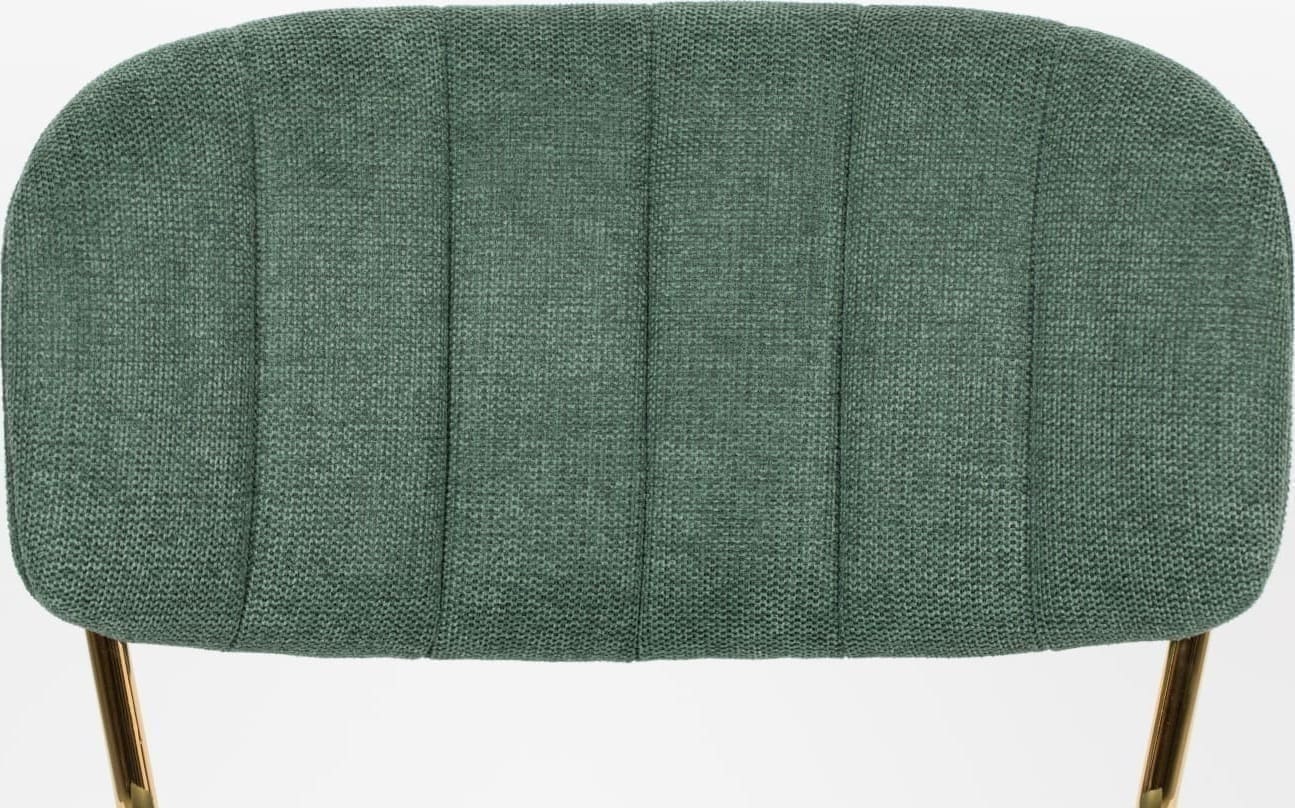 Eetkamerstoel Jolien Gold/dark Green White Label Living ZVR1100435