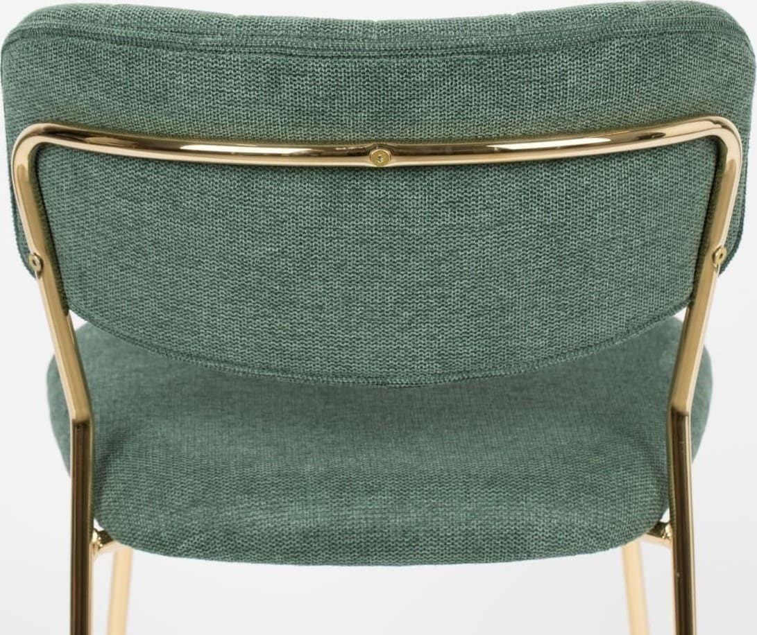Eetkamerstoel Jolien Gold/dark Green White Label Living ZVR1100435