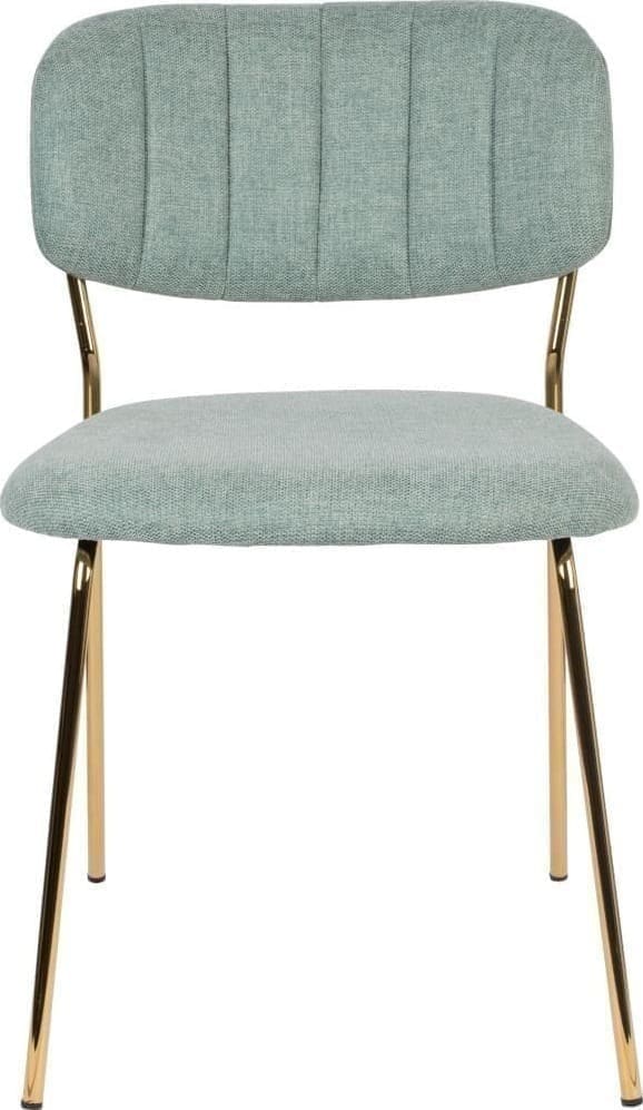 Eetkamerstoel Jolien Gold/light Green White Label Living ZVR1100436