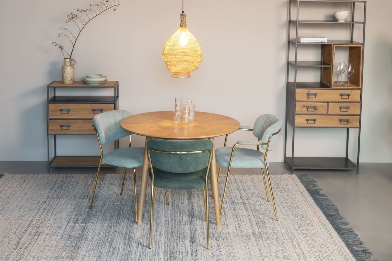 Eetkamerstoel Jolien - Gold/Light Green - Afbeelding 30