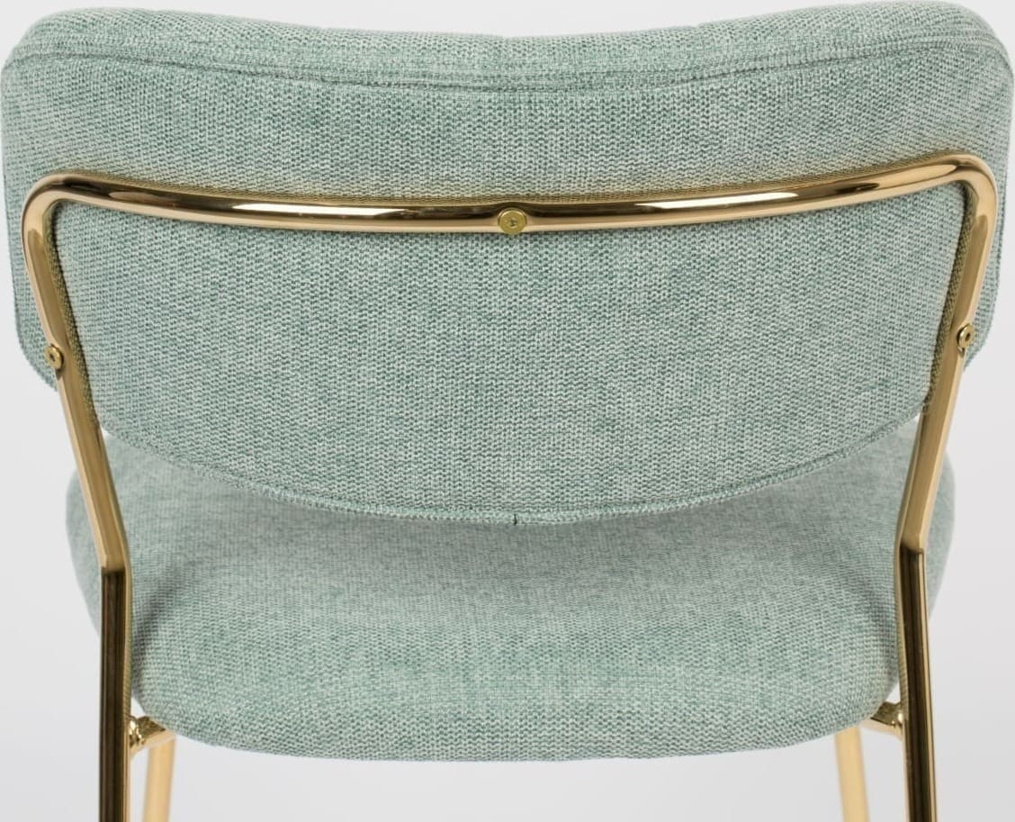 Eetkamerstoel Jolien Gold/light Green White Label Living ZVR1100436