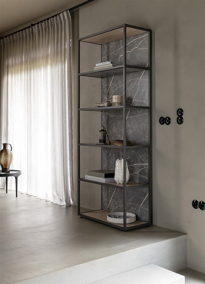 Xooon Helsinki lowboard 200 cm. - 2-laden + 1-niche (+ LED) Naturel|Bruin Tv-meubel|Tv-dressoir